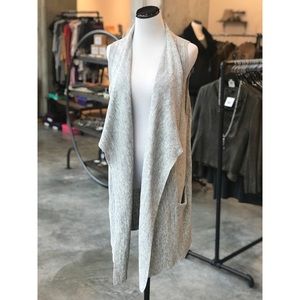 Grey Sleeveless Cardi